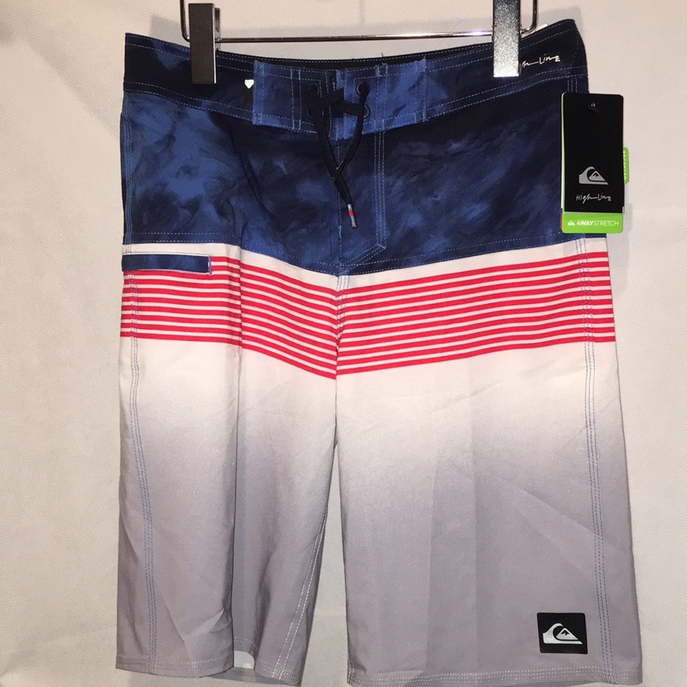 NWT Quicksilver Board Shorts 4 Way Stretch | Size 28x14